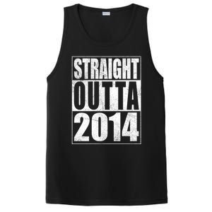 Straight Outta 2014 9 Years Old 9th Birthday Gift PosiCharge Competitor Tank