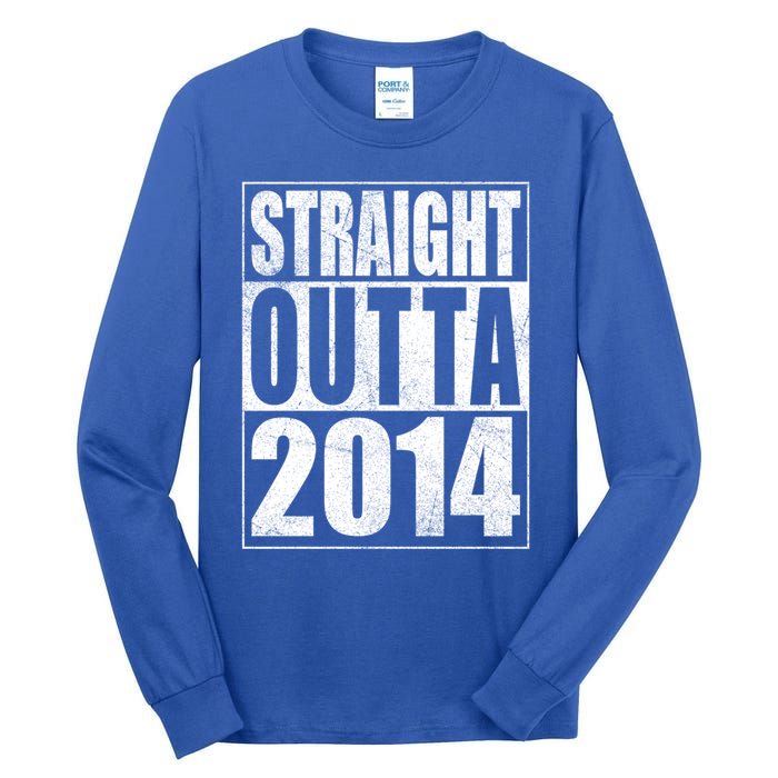 Straight Outta 2014 9 Years Old 9th Birthday Gift Tall Long Sleeve T-Shirt