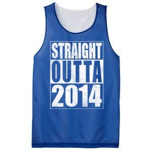 Straight Outta 2014 9 Years Old 9th Birthday Gift Mesh Reversible Basketball Jersey Tank