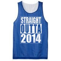 Straight Outta 2014 9 Years Old 9th Birthday Gift Mesh Reversible Basketball Jersey Tank