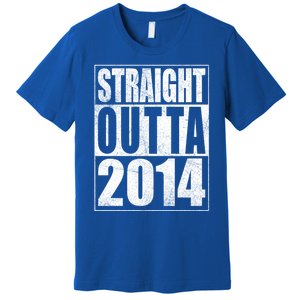 Straight Outta 2014 9 Years Old 9th Birthday Gift Premium T-Shirt