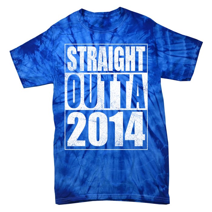 Straight Outta 2014 9 Years Old 9th Birthday Gift Tie-Dye T-Shirt