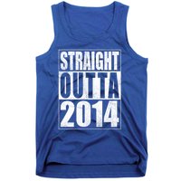 Straight Outta 2014 9 Years Old 9th Birthday Gift Tank Top