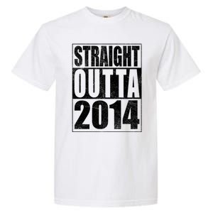 Straight Outta 2014 9 Years Old 9th Birthday Gift Garment-Dyed Heavyweight T-Shirt