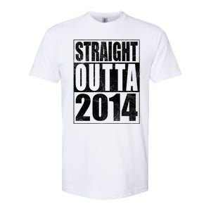 Straight Outta 2014 9 Years Old 9th Birthday Gift Softstyle CVC T-Shirt