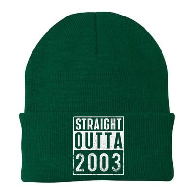 Straight Outta 2003 Year Of Birth Birthday Knit Cap Winter Beanie