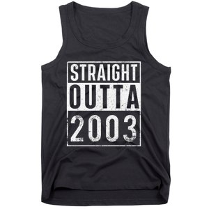 Straight Outta 2003 Year Of Birth Birthday Tank Top