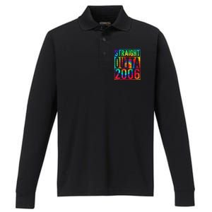 Straight Outta 2006 Dirty Thirty Funny 17th Birthday Gift Performance Long Sleeve Polo