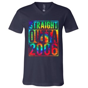 Straight Outta 2006 Dirty Thirty Funny 17th Birthday Gift V-Neck T-Shirt