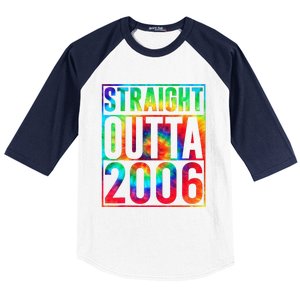 Straight Outta 2006 Dirty Thirty Funny 17th Birthday Gift Baseball Sleeve Shirt