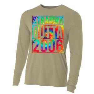 Straight Outta 2006 Dirty Thirty Funny 17th Birthday Gift Cooling Performance Long Sleeve Crew