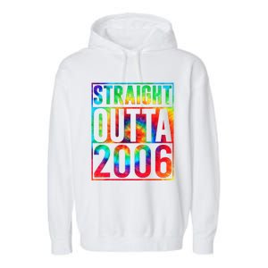 Straight Outta 2006 Dirty Thirty Funny 17th Birthday Gift Garment-Dyed Fleece Hoodie