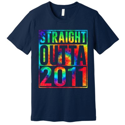 Straight Outta 2011 Dirty Thirty Funny 12th Birthday Gift Premium T-Shirt