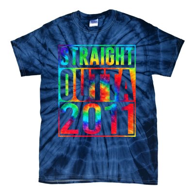 Straight Outta 2011 Dirty Thirty Funny 12th Birthday Gift Tie-Dye T-Shirt