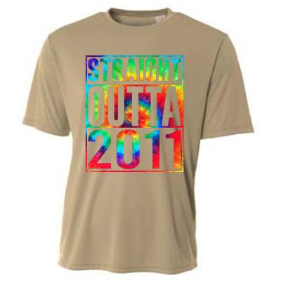 Straight Outta 2011 Dirty Thirty Funny 12th Birthday Gift Cooling Performance Crew T-Shirt