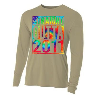 Straight Outta 2011 Dirty Thirty Funny 12th Birthday Gift Cooling Performance Long Sleeve Crew