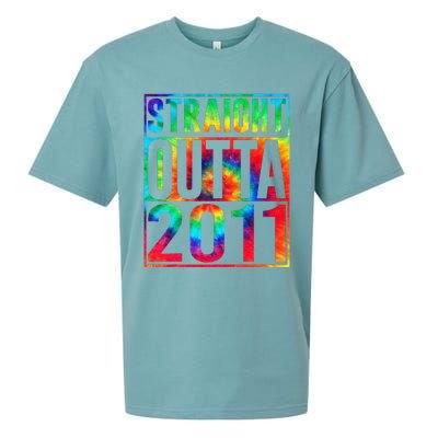 Straight Outta 2011 Dirty Thirty Funny 12th Birthday Gift Sueded Cloud Jersey T-Shirt