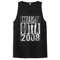 Straight Outta 2008 15th Birthday Gift 15 Years Old PosiCharge Competitor Tank