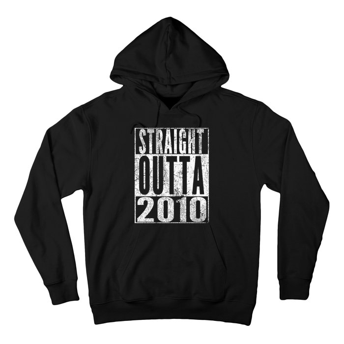 Straight Outta 2010 13th Birthday Gift 13 Years Old Kids Hoodie