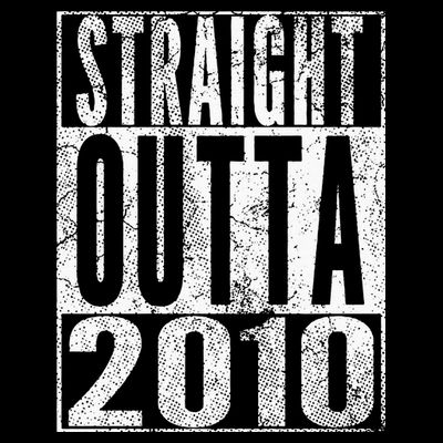 Straight Outta 2010 13th Birthday Gift 13 Years Old Kids T-Shirt