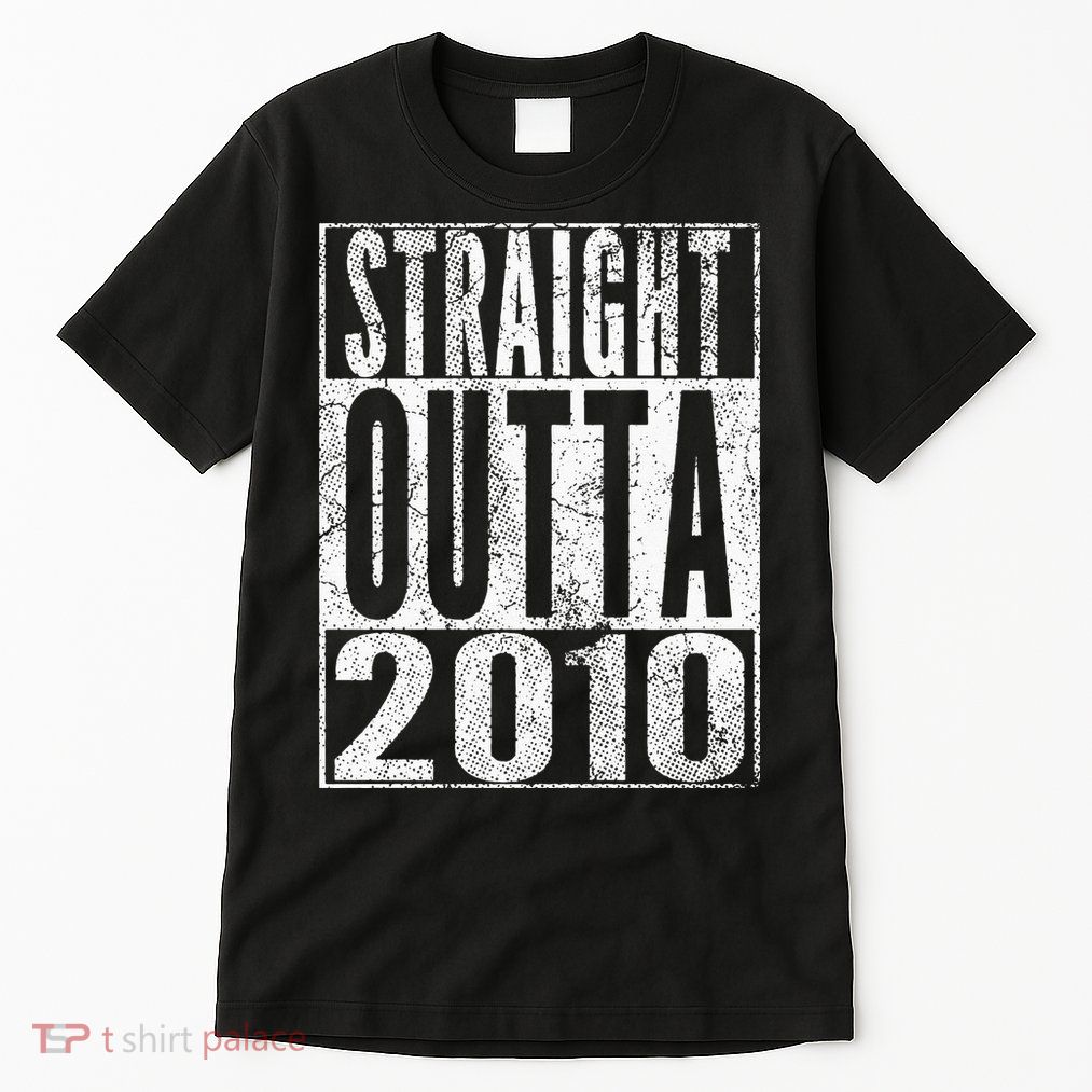 Straight Outta 2010 13th Birthday Gift 13 Years Old Kids Tall T-Shirt