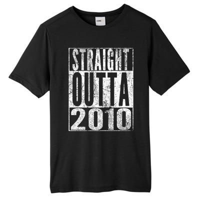 Straight Outta 2010 13th Birthday Gift 13 Years Old Kids Tall Fusion ChromaSoft Performance T-Shirt