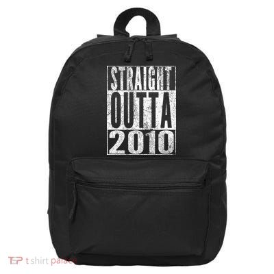 Straight Outta 2010 13th Birthday Gift 13 Years Old Kids 16 in Basic Backpack