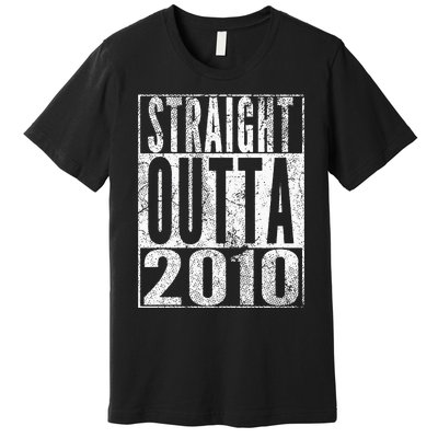 Straight Outta 2010 13th Birthday Gift 13 Years Old Kids Premium T-Shirt