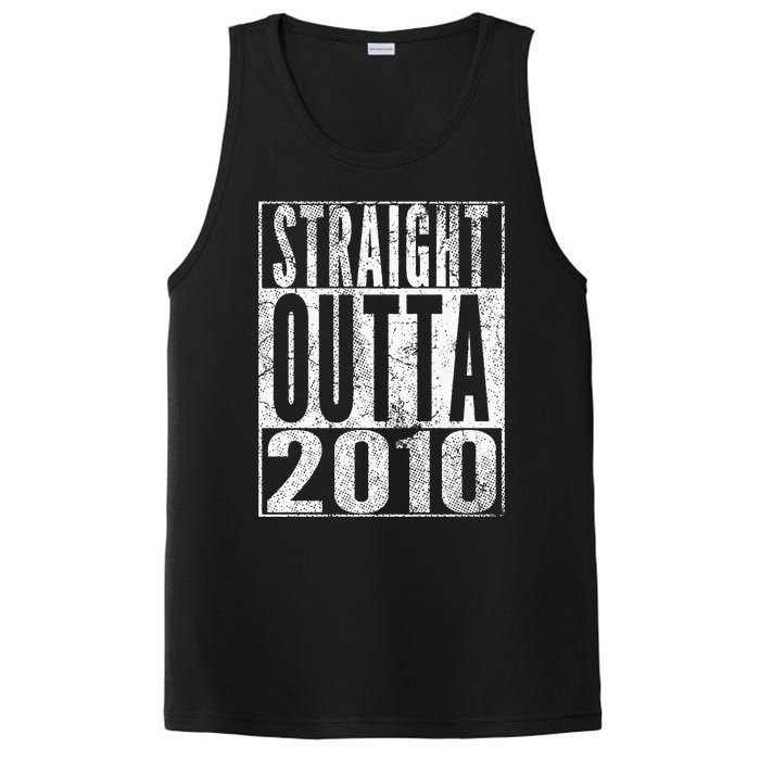 Straight Outta 2010 13th Birthday Gift 13 Years Old Kids PosiCharge Competitor Tank