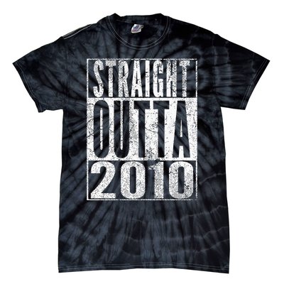 Straight Outta 2010 13th Birthday Gift 13 Years Old Kids Tie-Dye T-Shirt