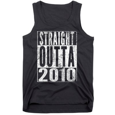 Straight Outta 2010 13th Birthday Gift 13 Years Old Kids Tank Top