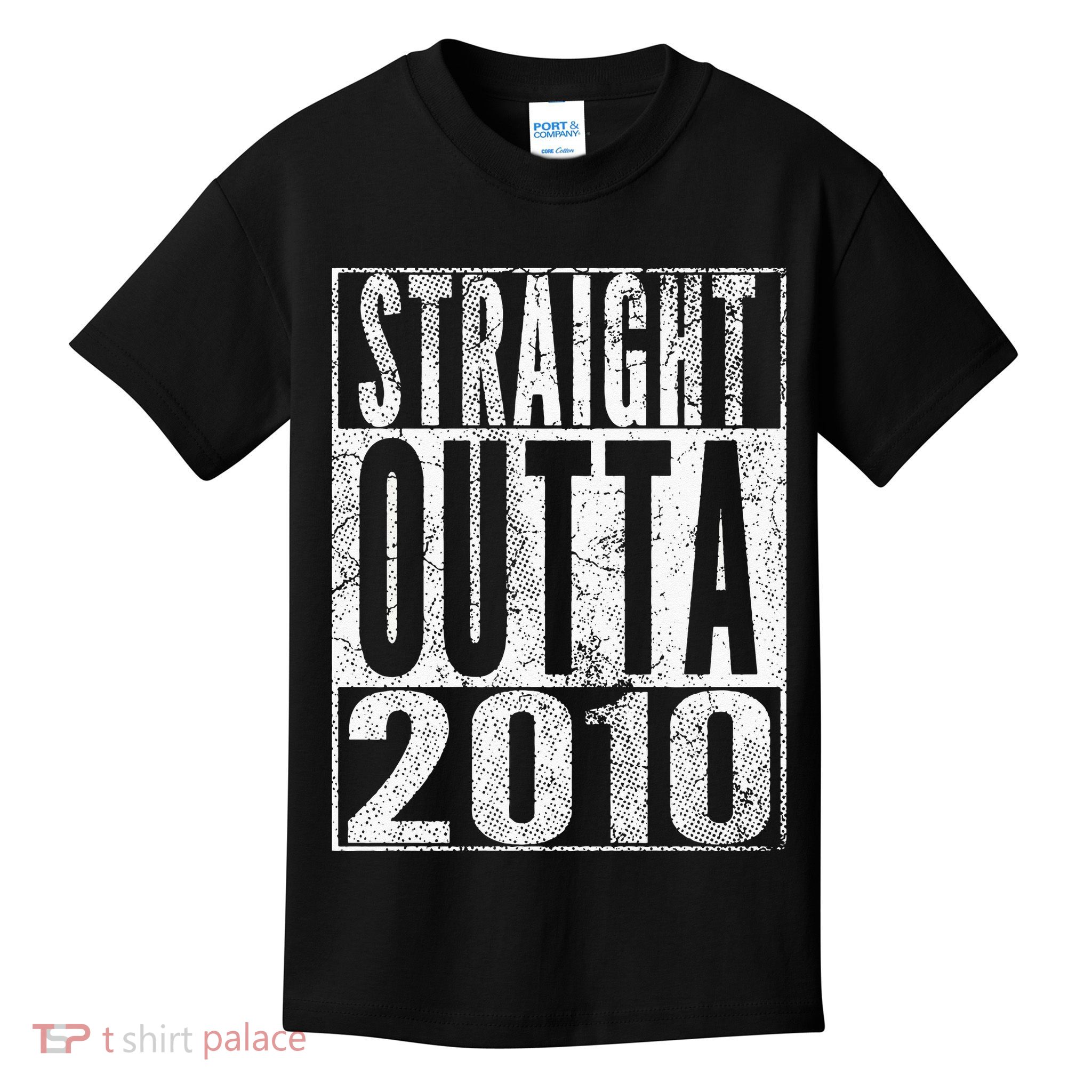 Straight Outta 2010 13th Birthday Gift 13 Years Old Kids Kids T-Shirt