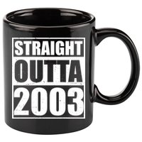 Straight Outta 2003 20th Birthday 11oz C Handle Ceramic Mug