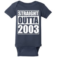 Straight Outta 2003 20th Birthday Baby Bodysuit
