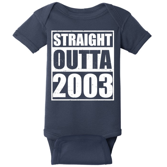 Straight Outta 2003 20th Birthday Baby Bodysuit
