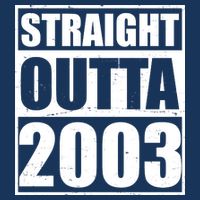 Straight Outta 2003 20th Birthday Baby Bodysuit
