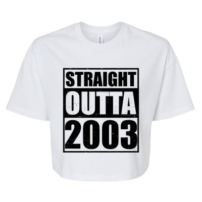 Straight Outta 2003 20th Birthday Bella+Canvas Jersey Crop Tee