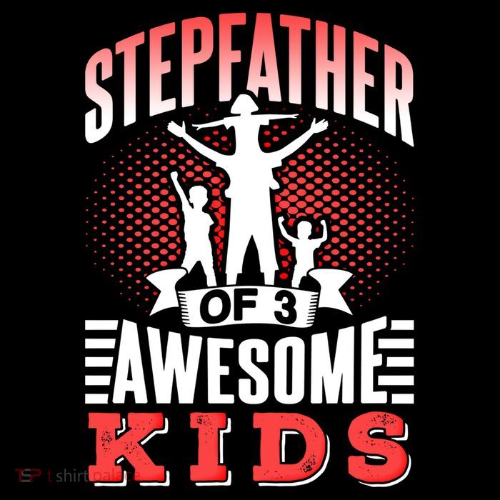 Stepfather Of 3 Awesome Step Dad Fathers Day Stepdad Gift Sustainable Bucket Hat