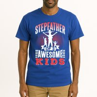 Stepfather Of 3 Awesome Step Dad Fathers Day Stepdad Gift Tall T-Shirt