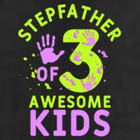 Stepfather Of 3 Awesome Stepdad Fathers Day Step Dad Gift 11oz C Handle Ceramic Mug