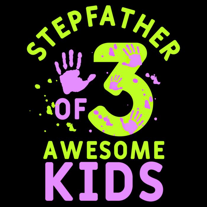 Stepfather Of 3 Awesome Stepdad Fathers Day Step Dad Gift Drawstring Bag