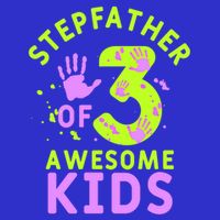 Stepfather Of 3 Awesome Stepdad Fathers Day Step Dad Gift Short Acrylic Beanie