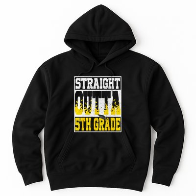 Straight Outta 5th Grade Graduation Teachers Hoodie
