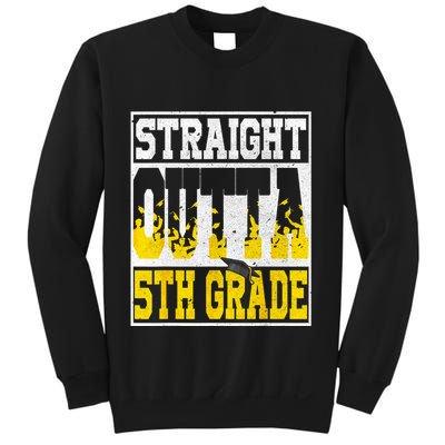 Straight Outta 5th Grade Graduation Teachers Sweatshirt