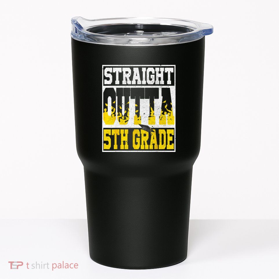 Straight Outta 5th Grade Graduation Teachers Tumbler