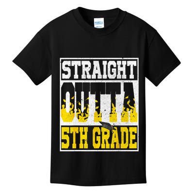 Straight Outta 5th Grade Graduation Teachers Kids T-Shirt