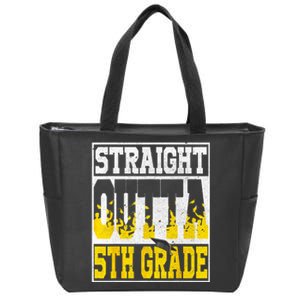 Straight Outta 5th Grade Graduation Teachers Zip Tote Bag