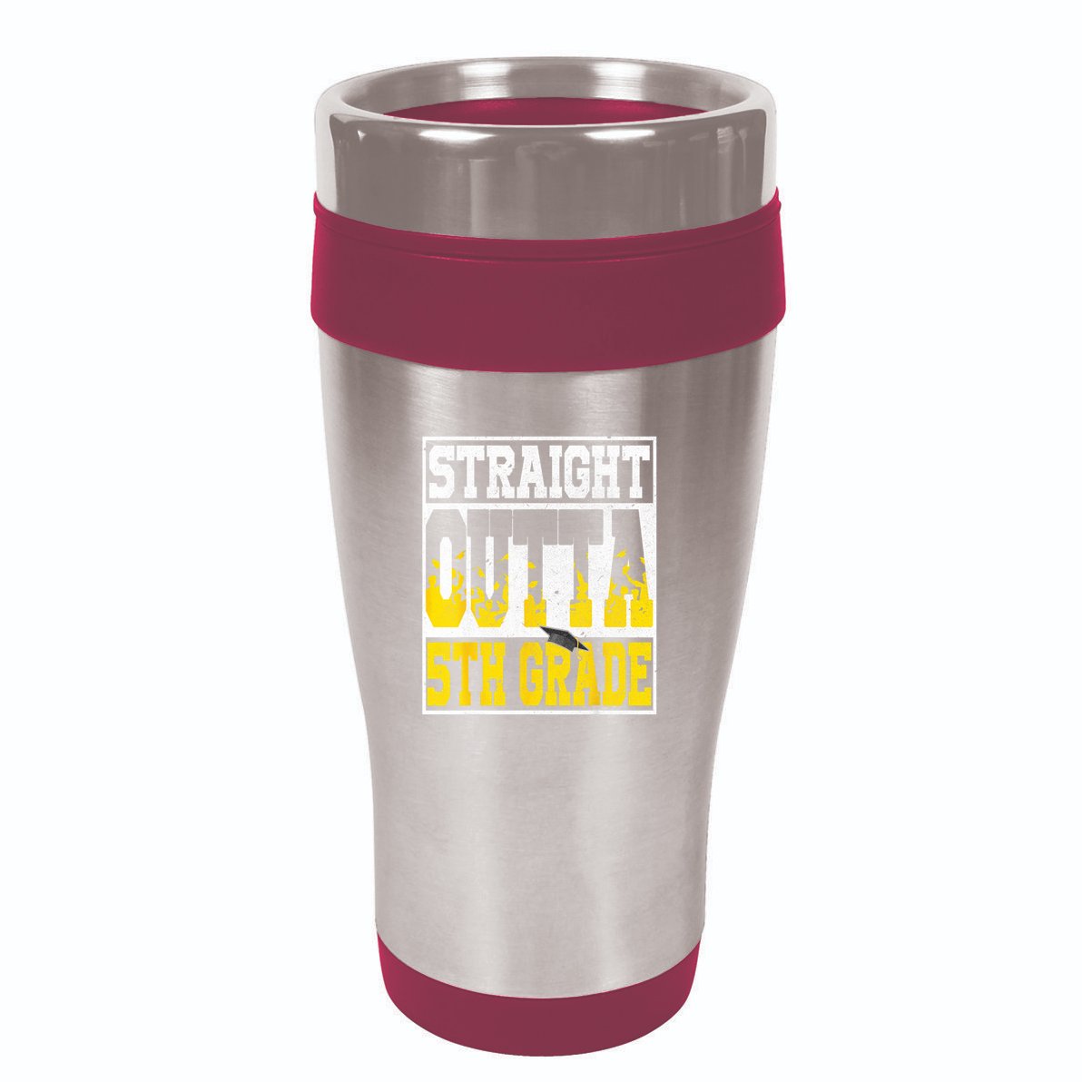 Straight Outta 5th Grade Graduation Teachers 16oz Travel Tumbler