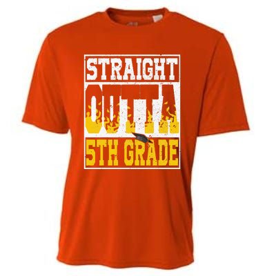 Straight Outta 5th Grade Graduation Teachers Cooling Performance Crew T-Shirt