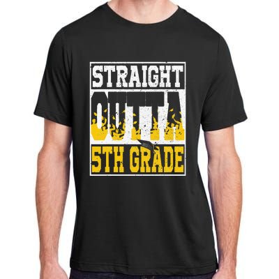 Straight Outta 5th Grade Graduation Teachers Adult ChromaSoft Performance T-Shirt